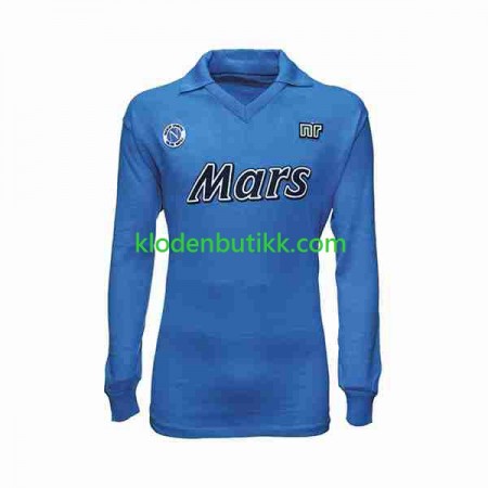 SSC Napoli 1989 Retro Hjemme Fotballdrakt 1990 Langermet